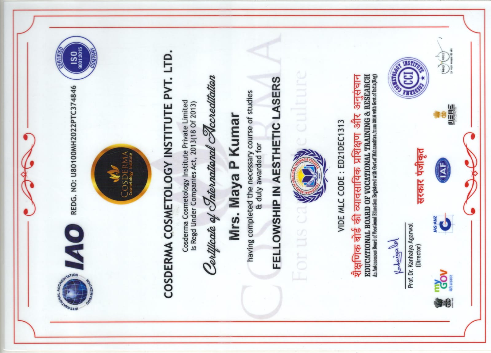 Certificate 8